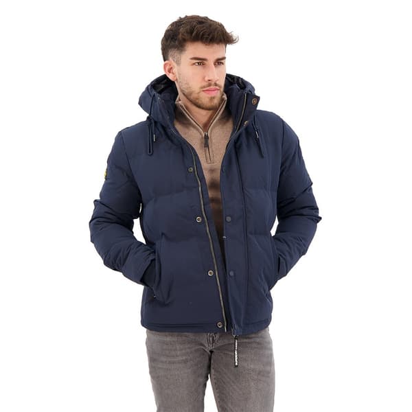 Superdry Puffer Jakke Everest Short Blå 2XL Mand