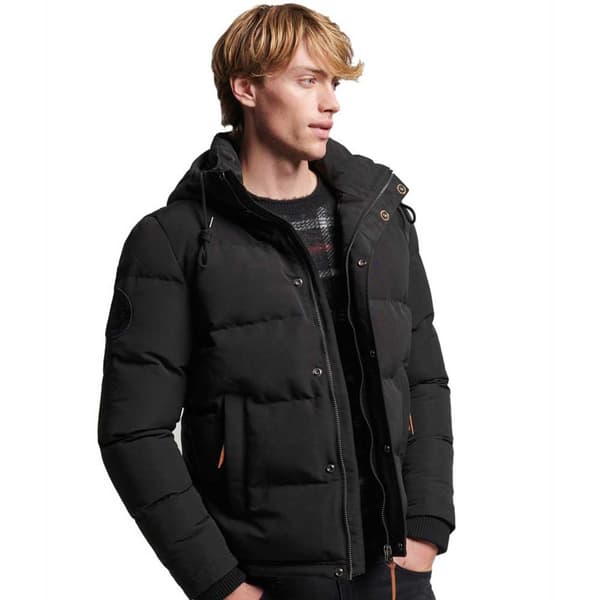 Superdry Jacka Everest Hooded Puffer Svart 2XL Man