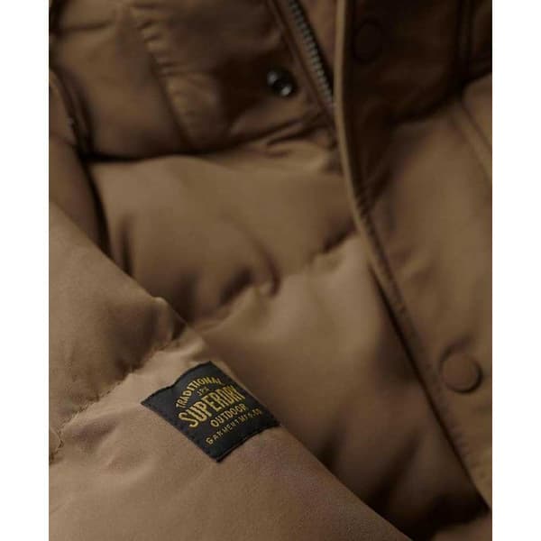 Superdry Pufferjacka Everest Short Brun S Man