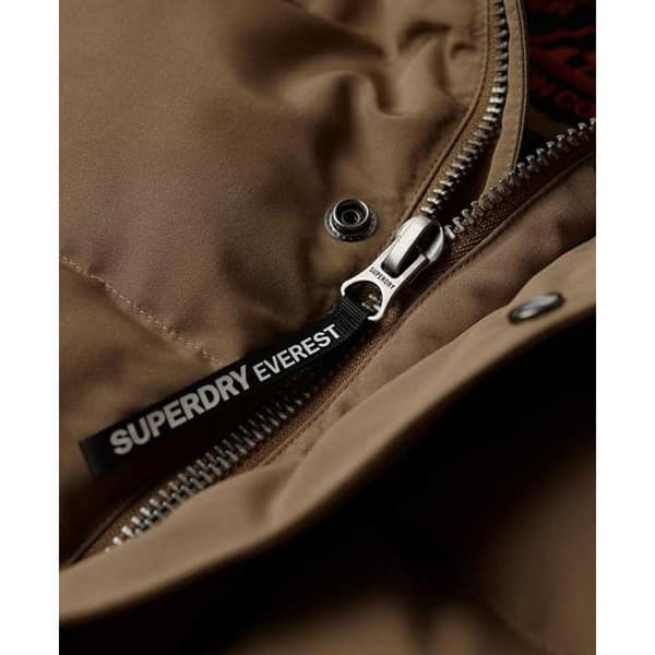 Superdry Pufferjacka Everest Short Brun S Man