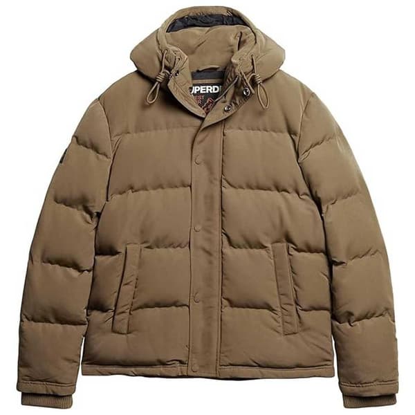 Superdry Pufferjacka Everest Short Brun S Man