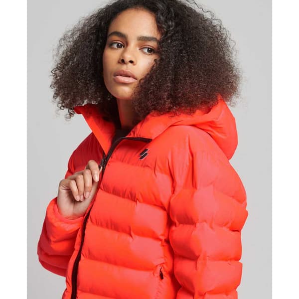 Superdry Jakke Code All Seasons Padded Rød M Kvinde