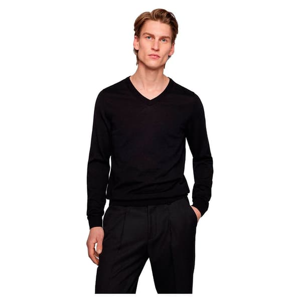 Boss V-hals Sweater Melba-p Sort M Mand
