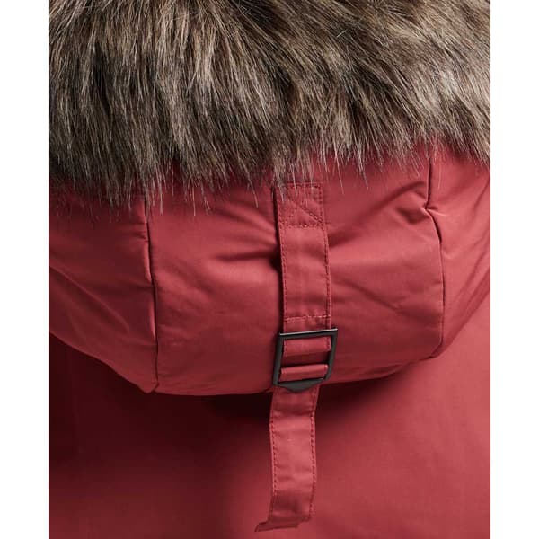 Superdry Jacka Ashley Everest Röd S Kvinna