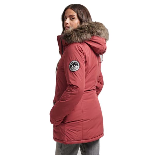 Superdry Jacka Ashley Everest Röd S Kvinna