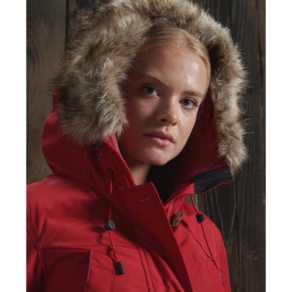 Superdry Jacka Rookie Down Röd XS Kvinna