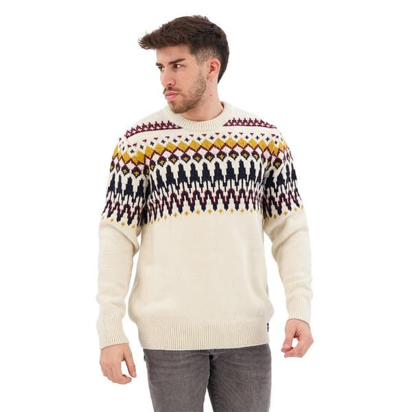 Superdry Tröja Med Rund Hals Fairisle Beige 2XL Man