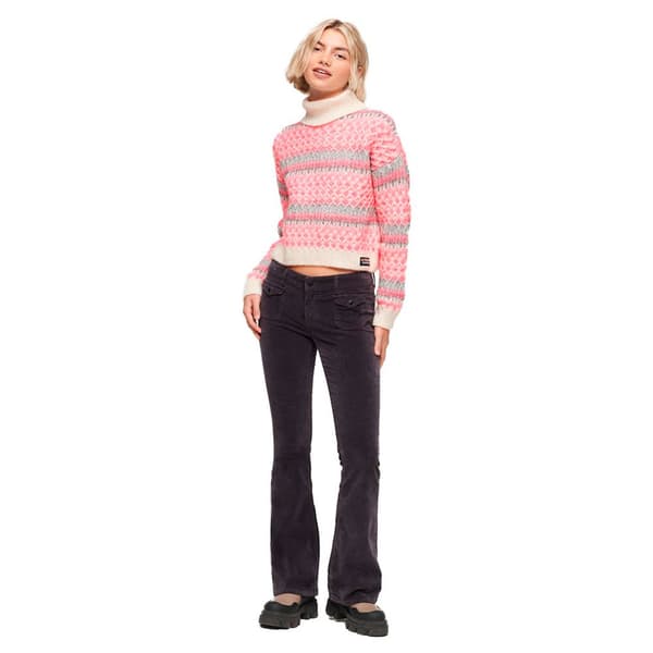 Superdry Polotröja Roll Crop Rosa S Kvinna