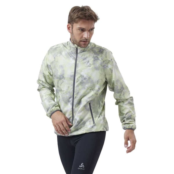 Odlo Jakke Essential Light Print Grøn XL Mand