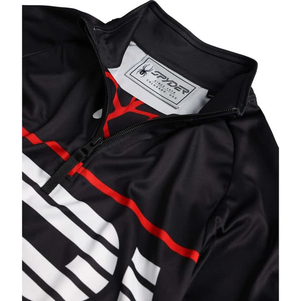 Spyder Halv Blixtlåsfleece Web Svart L