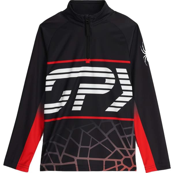 Spyder Halv Blixtlåsfleece Web Svart L