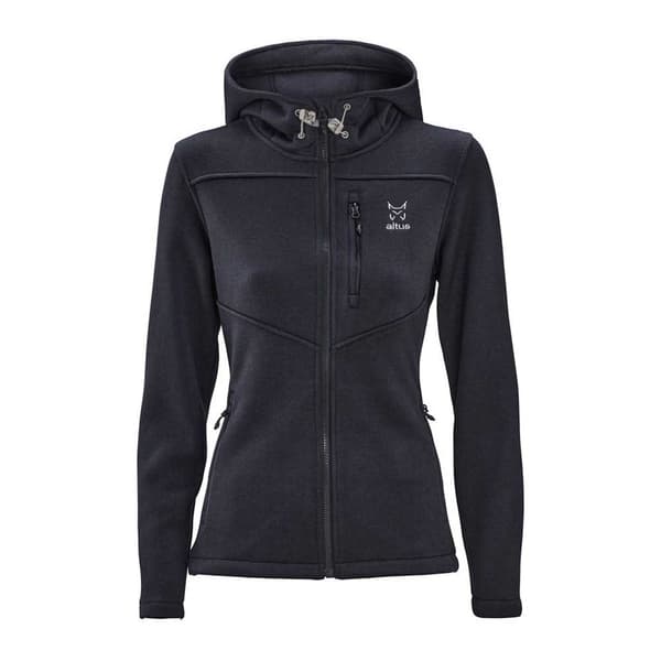 Altus Full Dragkedja Fleece Seneca G30 Svart XL Kvinna