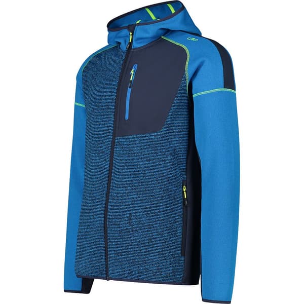 Cmp Fleece Fix Hood 32h2187 Blå 54 Mand