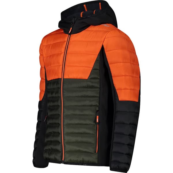 Cmp Jakke Hybrid Fix Hood 32z4474 Orange 12 Years Dreng