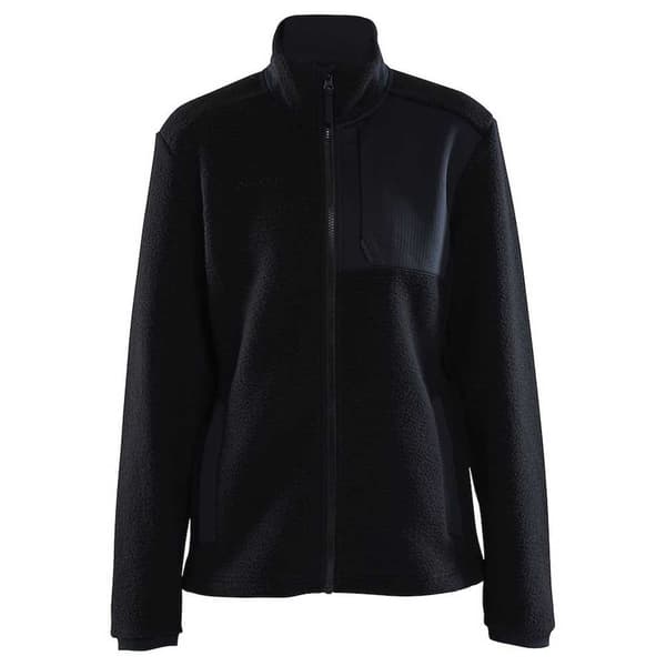 Craft Full Dragkedja Fleece Adv Explore Pile Svart S Kvinna