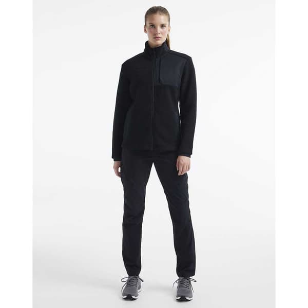 Craft Full Dragkedja Fleece Adv Explore Pile Svart S Kvinna