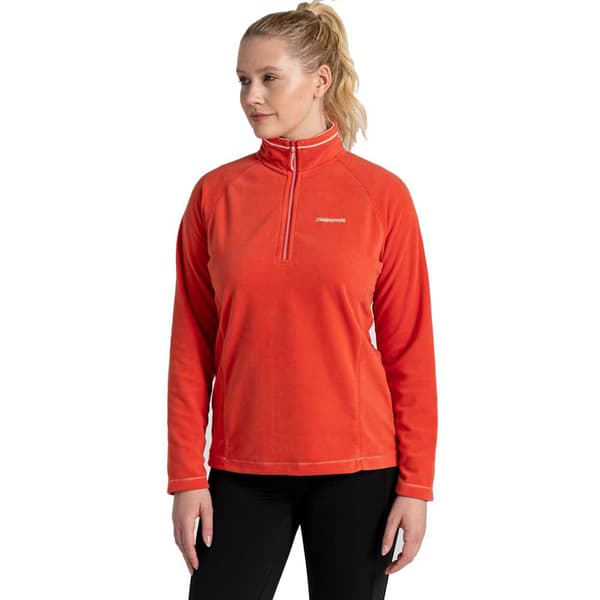 Craghoppers Halv Lynlås Fleece Miska Orange 10 Kvinde