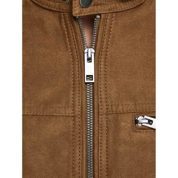 Jack & Jones Falsk Mockajacka Rocky Brun 2XL Man