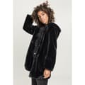 Miniatyrbillede 7 af 8: Urban Classics Teddy Med Hætte Coat Sort S Kvinde