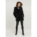 Miniatyrbillede 1 af 8: Urban Classics Teddy Med Hætte Coat Sort S Kvinde