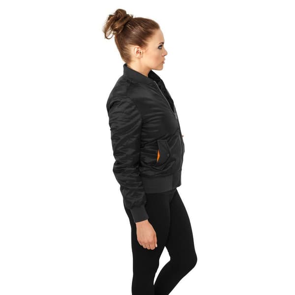 Urban Classics Bomberjakke Basic Sort M Kvinde