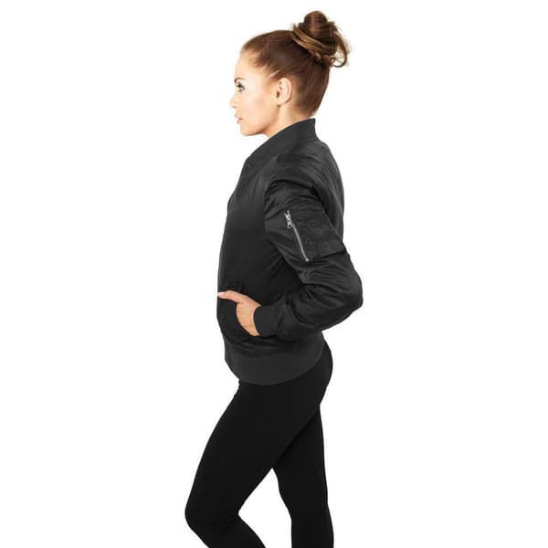 Urban Classics Bomberjakke Basic Sort M Kvinde