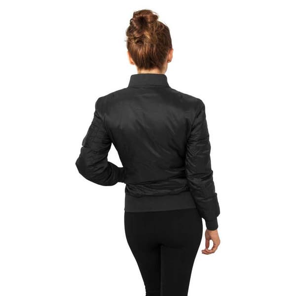 Urban Classics Bomberjakke Basic Sort M Kvinde