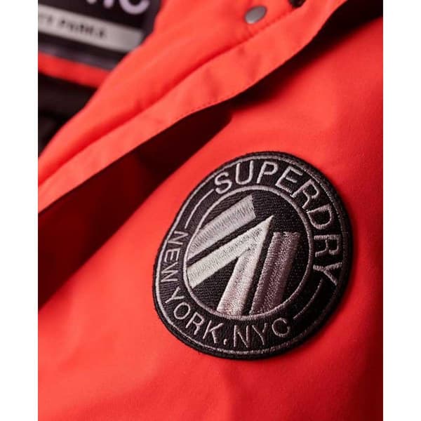 Superdry Vadderad Jacka City Röd M Kvinna