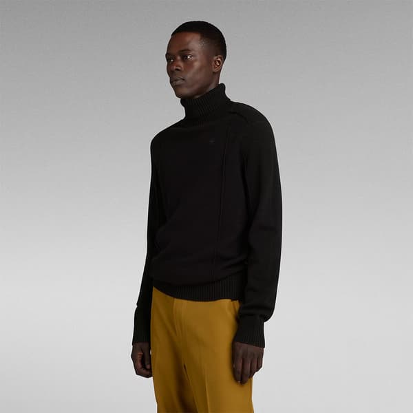 G-star Turtle Neck Sweater Structure Sort L Mand