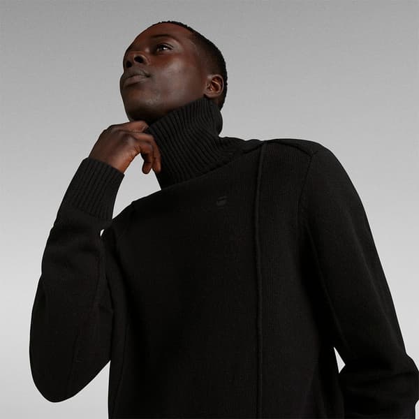 G-star Turtle Neck Sweater Structure Sort L Mand