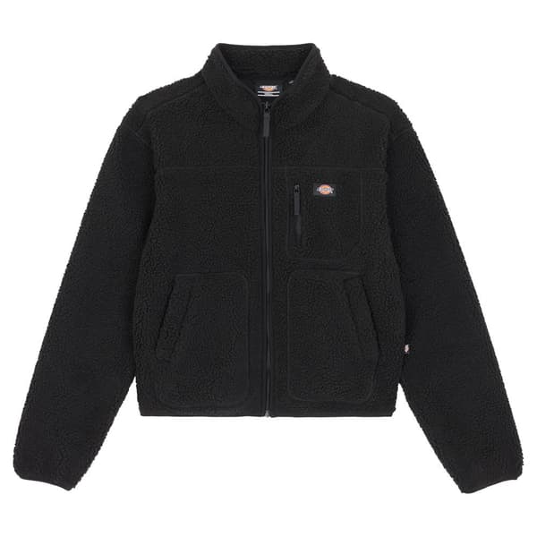 Dickies Full Dragkedja Fleece Mount Hope Svart M Kvinna
