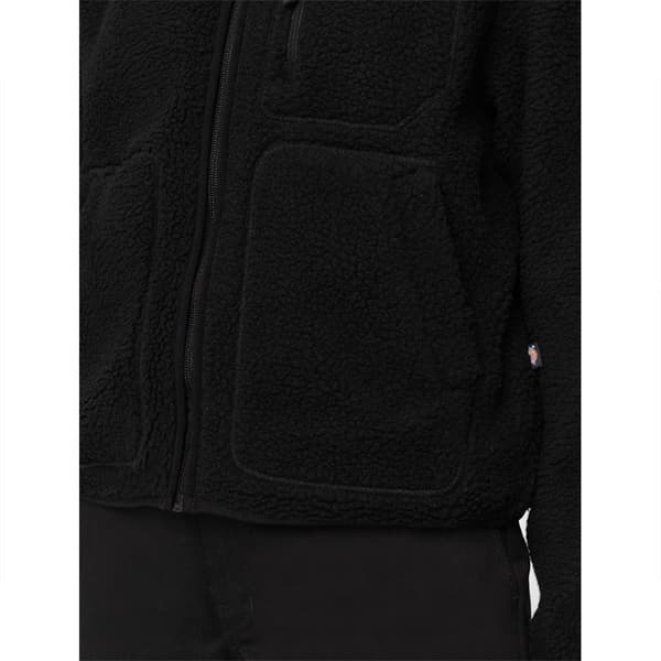 Dickies Full Dragkedja Fleece Mount Hope Svart M Kvinna