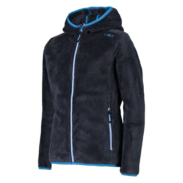 Cmp Fleece Med Hætte Jacket 38p1455 Blå 8 Years