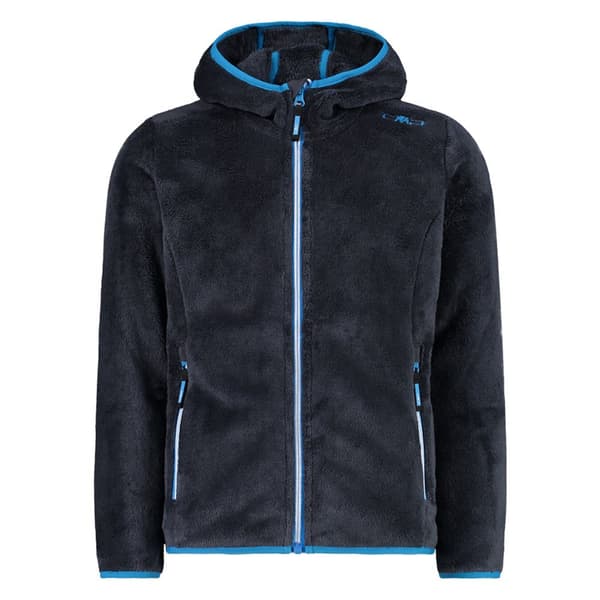 Cmp Fleece Med Hætte Jacket 38p1455 Blå 8 Years