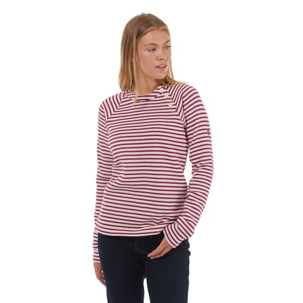 Craghoppers Besætning Hals Sweater Neela Rød,Hvid 14 Kvinde