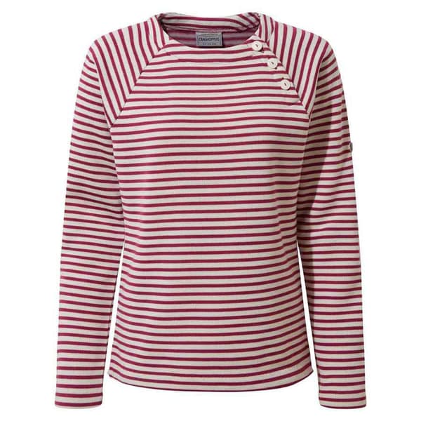Craghoppers Besætning Hals Sweater Neela Rød,Hvid 14 Kvinde