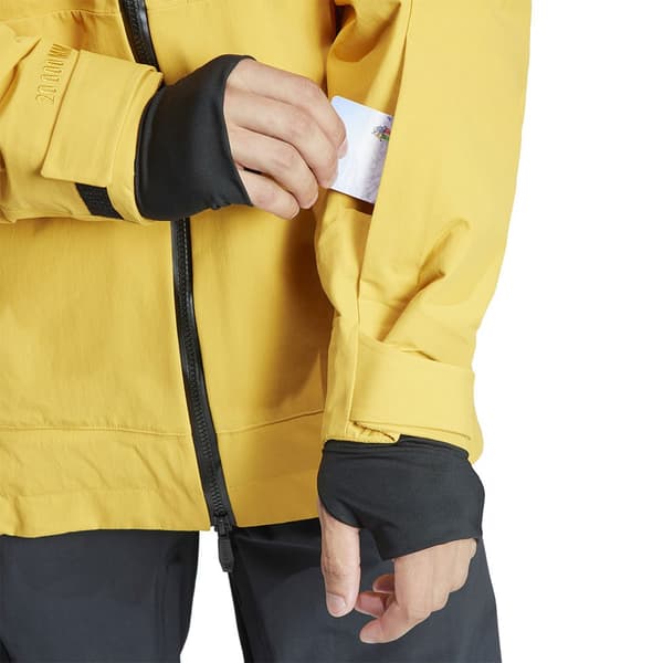 Adidas Jacka Terrex Techrock 3-layer Post Consumer Nylon Rain.rdy Gul L Man