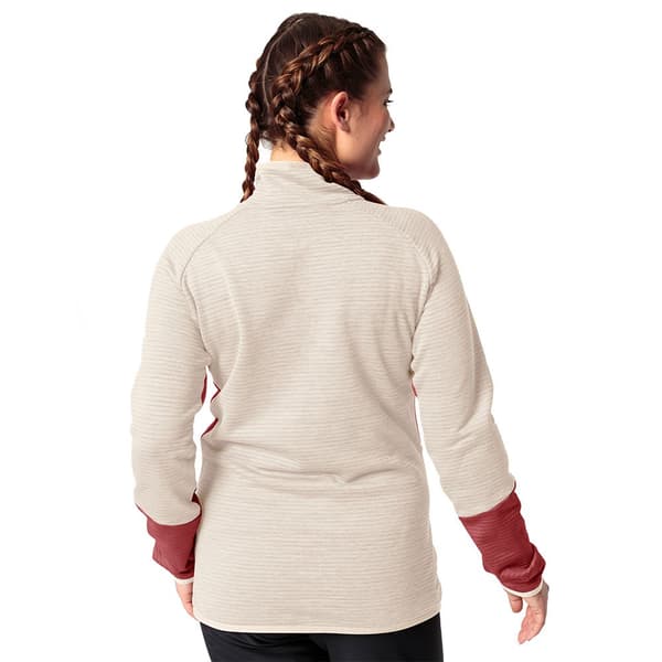 Vaude Halv Lynlås Fleece Larice Rosa 40 Kvinde