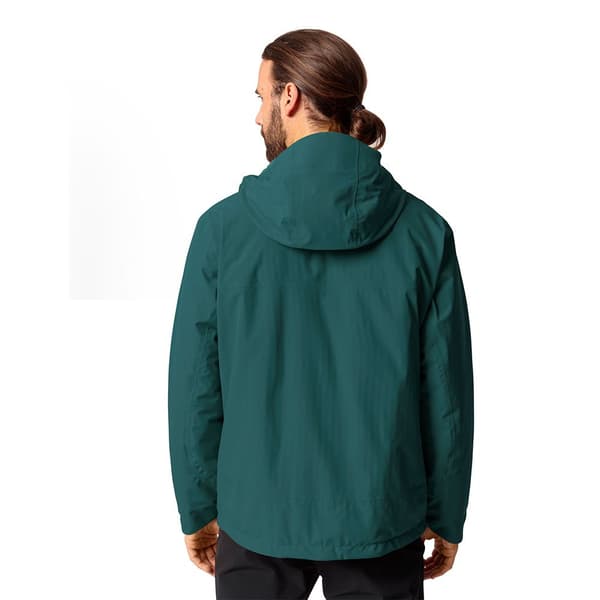 Vaude Regnjacka Med Full Dragkedja Rosemoor Padded Grönt L Man