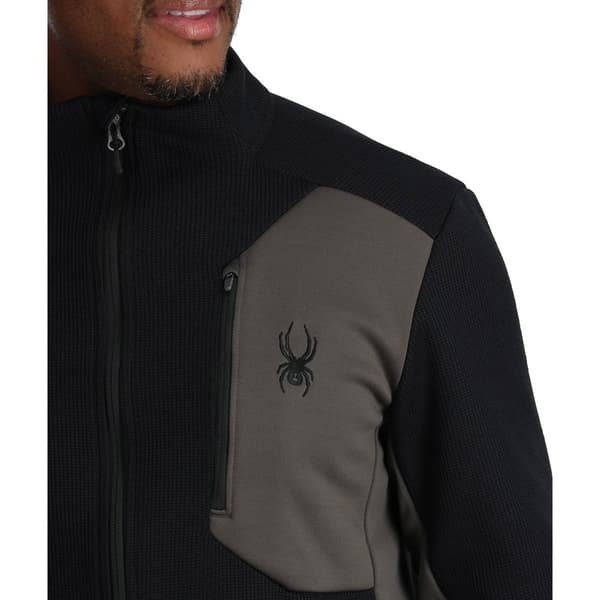 Spyder Full Dragkedja Fleece Bandit Svart S Man