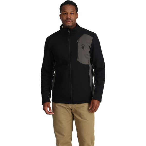 Spyder Full Dragkedja Fleece Bandit Svart S Man