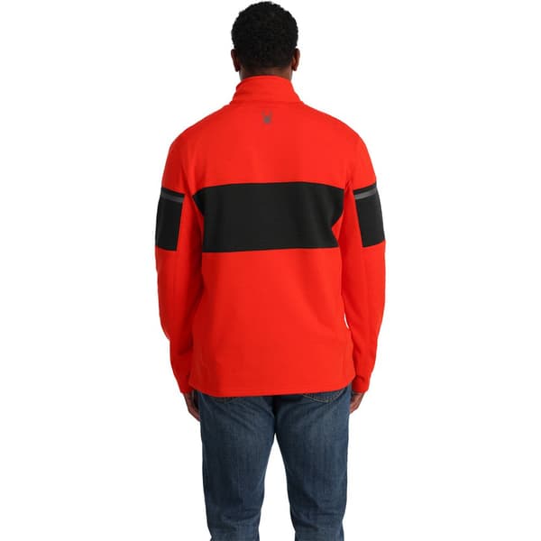 Spyder Halv Blixtlåsfleece Speed Orange L Man
