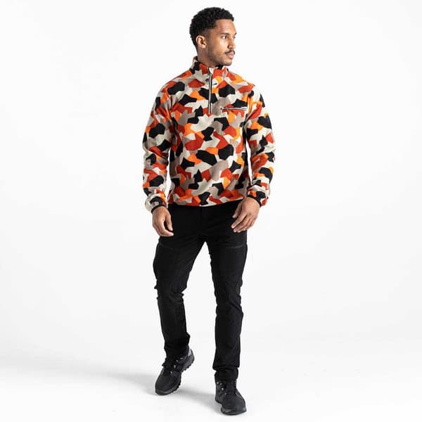 Dare2b Halv Blixtlåsfleece Affinity Orange 2XS Man