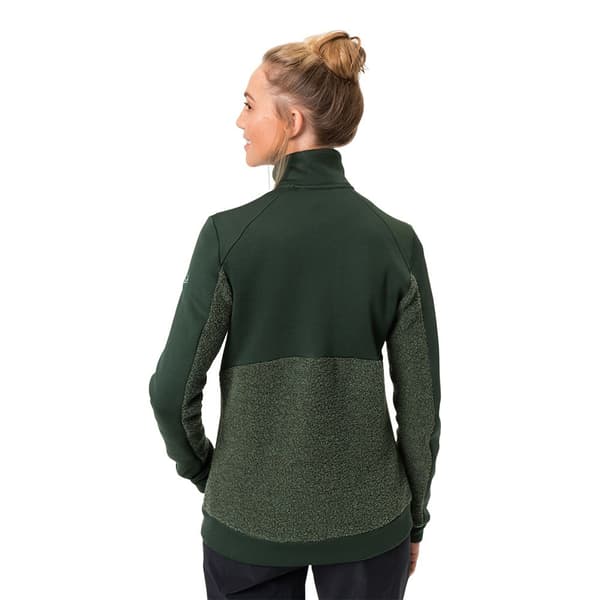 Vaude Full Dragkedja Fleece Skomer Wool Grönt 40 Kvinna