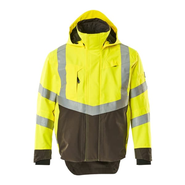 Mascot Jacka Med Ytterfoder Huva Safe Supreme 15501 Gul 2XL