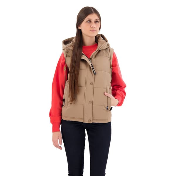 Superdry Pufferjacka Everest Beige L Kvinna