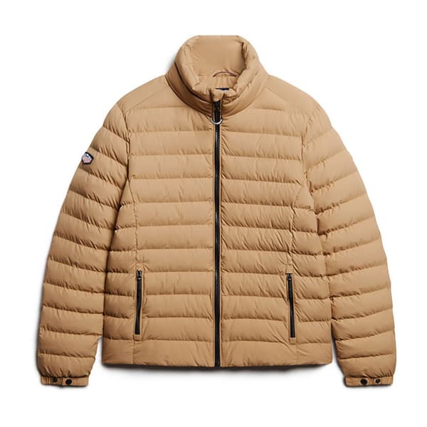 Superdry Vadderad Jacka Fuji Embroidered Beige S Man