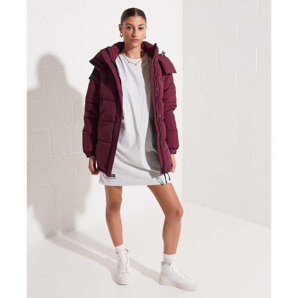 Superdry Jacka Expedition Cocoon Röd S Kvinna