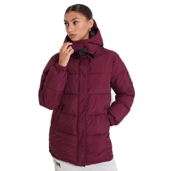 Superdry Jacka Expedition Cocoon Röd S Kvinna