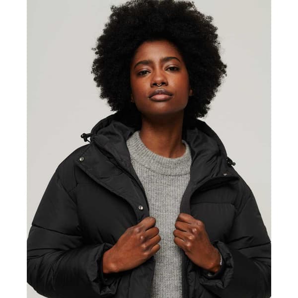 Superdry Jacka Studios Super Duvet Svart 2XL Kvinna